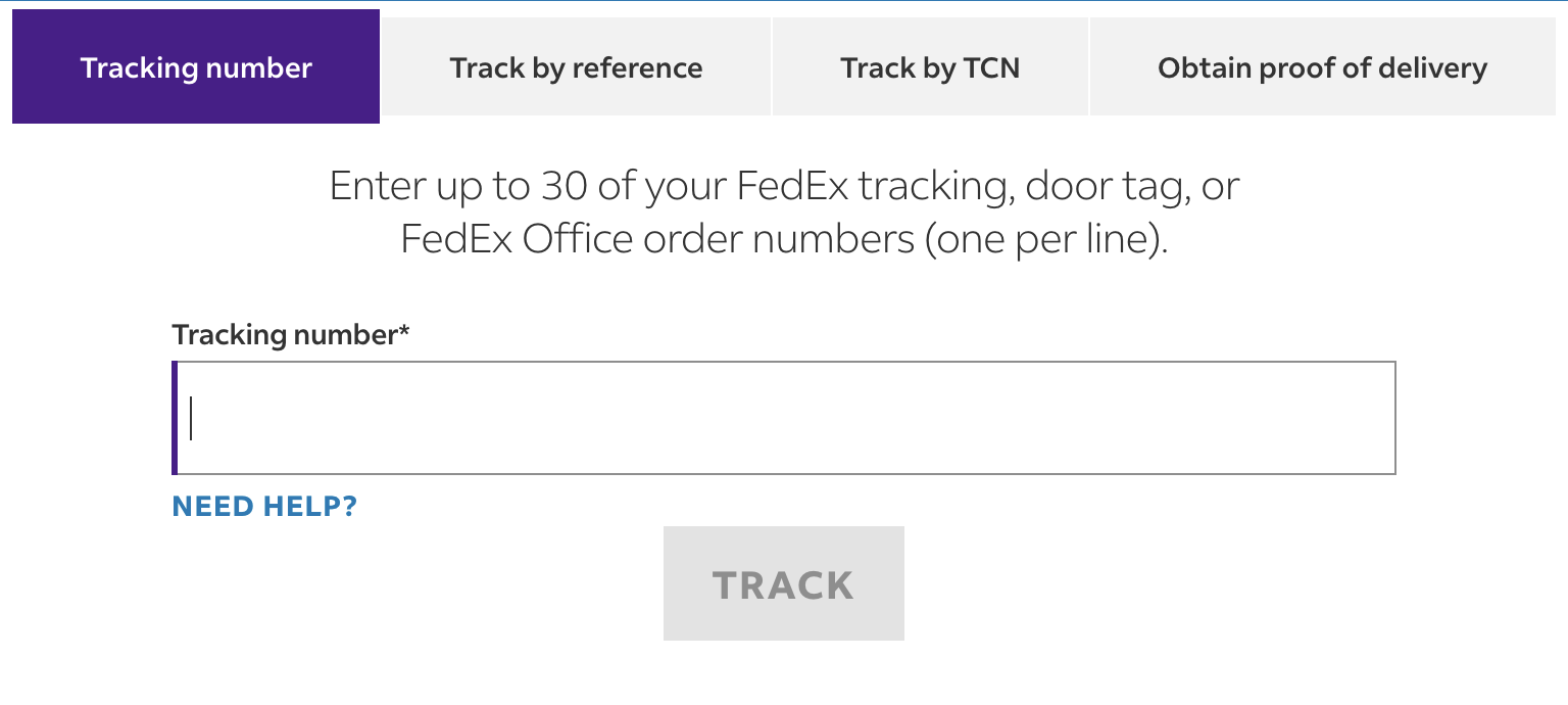 Antech - Fedex Tracking Option